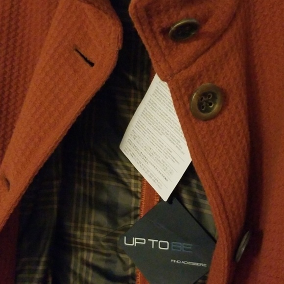 Rust orange wool spring/fall jacket - Picture 2 of 8